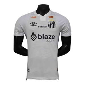 Camisa Santos I 24/25 - Jogador Umbro Masculina - Branca e Com Patrocínio