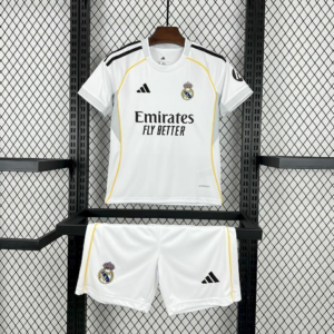 Kit Infantil Real Madrid I 25/26 - Adidas - Branco