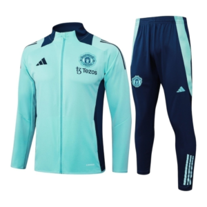Conjunto Manchester United Treino 25/26 - Masculino Adidas - Azul