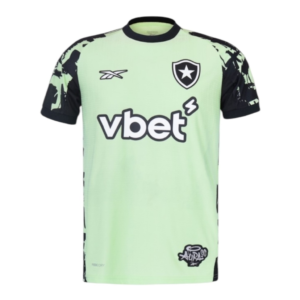 Camisa Botafogo Fourth Goleiro 25/26 - Torcedor Reebok Masculina - Verde com detalhes em preto e Com Patrocínio