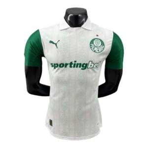 Camisa Palmeiras II 25/26 - Jogador Puma Masculina - Branca com detalhes em verde