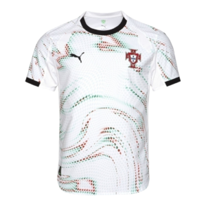 Camisa Seleção Portugal II 25/26 - Torcedor Puma Masculina - Branca com detalhes em verde e vermelho