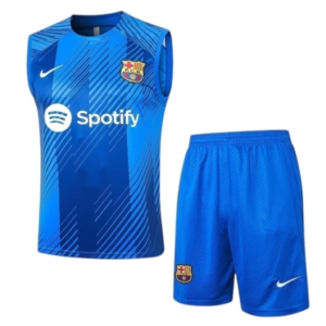 Kit Treino adulto - Camisa e Shorts - Barcelona Nike 23/24 - Azul