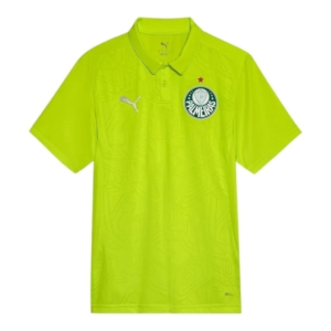 Camisa Polo Palmeiras Treino 25/26 - Torcedor Puma Masculina - Amarelo neon