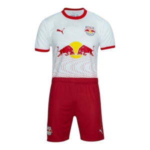 Kit Infantil Red Bull Bragantino I 25/26 - Puma - Branco e vermelho