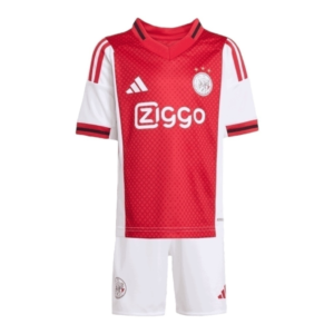 Kit infantil Ajax I 25/26 - Adidas - Branco e vermelho