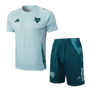 Kit Treino adulto - Camisa e Shorts - Cruzeiro Adidas 25/26 - Azul Turquesa