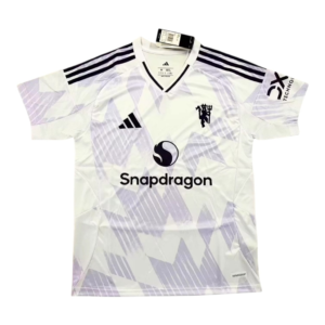 Camisa Manchester United II 25/26 - Torcedor Adidas Masculina - Branca com detalhes em roxo