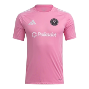 Camisa Inter Miami Treino 25/26 - Torcedor Adidas Masculina - Rosa com detalhes em branco