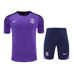 Kit Treino adulto - Camisa e Shorts - Corinthians Nike 25/26 - Roxo