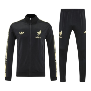 Conjunto Seleção México I 25/26 - Masculino Adidas - Preto com detalhes em dourado