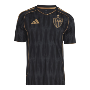 Camisa Atlético Mineiro III 25/26 - Torcedor Adidas Masculina - Preta com detalhes em marrom