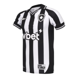 Camisa Botafogo I 25/26 - Torcedor Reebok Masculina - Preta e branca
