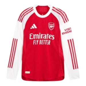 Camisa Arsenal I 25/26 manga longa - Torcedor Adidas Masculina - Vermelha e branca