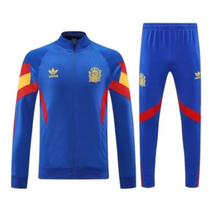 Conjunto Seleção Espanha Treino 25/26 - Masculino Nike - Azul com detalhes em vermelho e amarelo