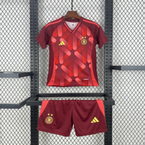 Conjunto infantil Seleção Alemanha Eurocopa II 25/26 - Torcedor Adidas Masculina - Vermelha
