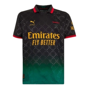 Camisa AC Milan Edição especial 25/26 - Torcedor Puma Masculina - Preta com detalhes em verde